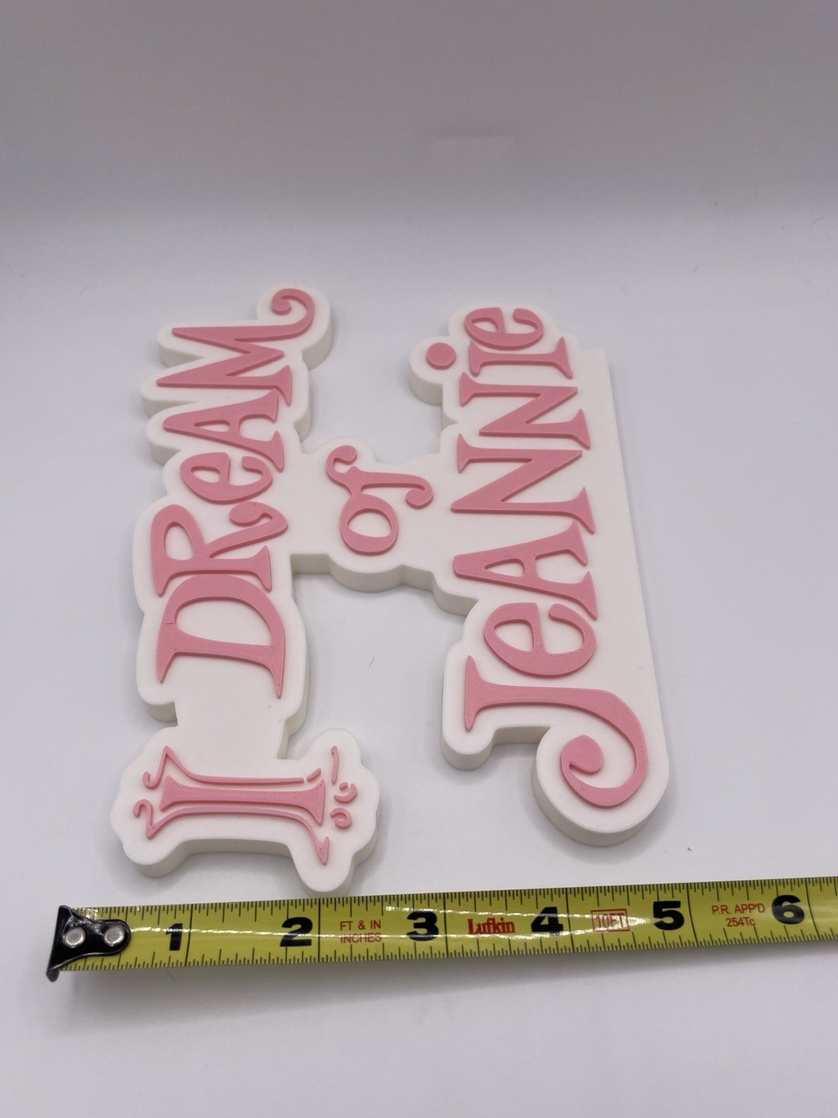 Custom I Dream of Jeannie 3D printed Sign, Wall Desk Shelf Art, Memorabilia
