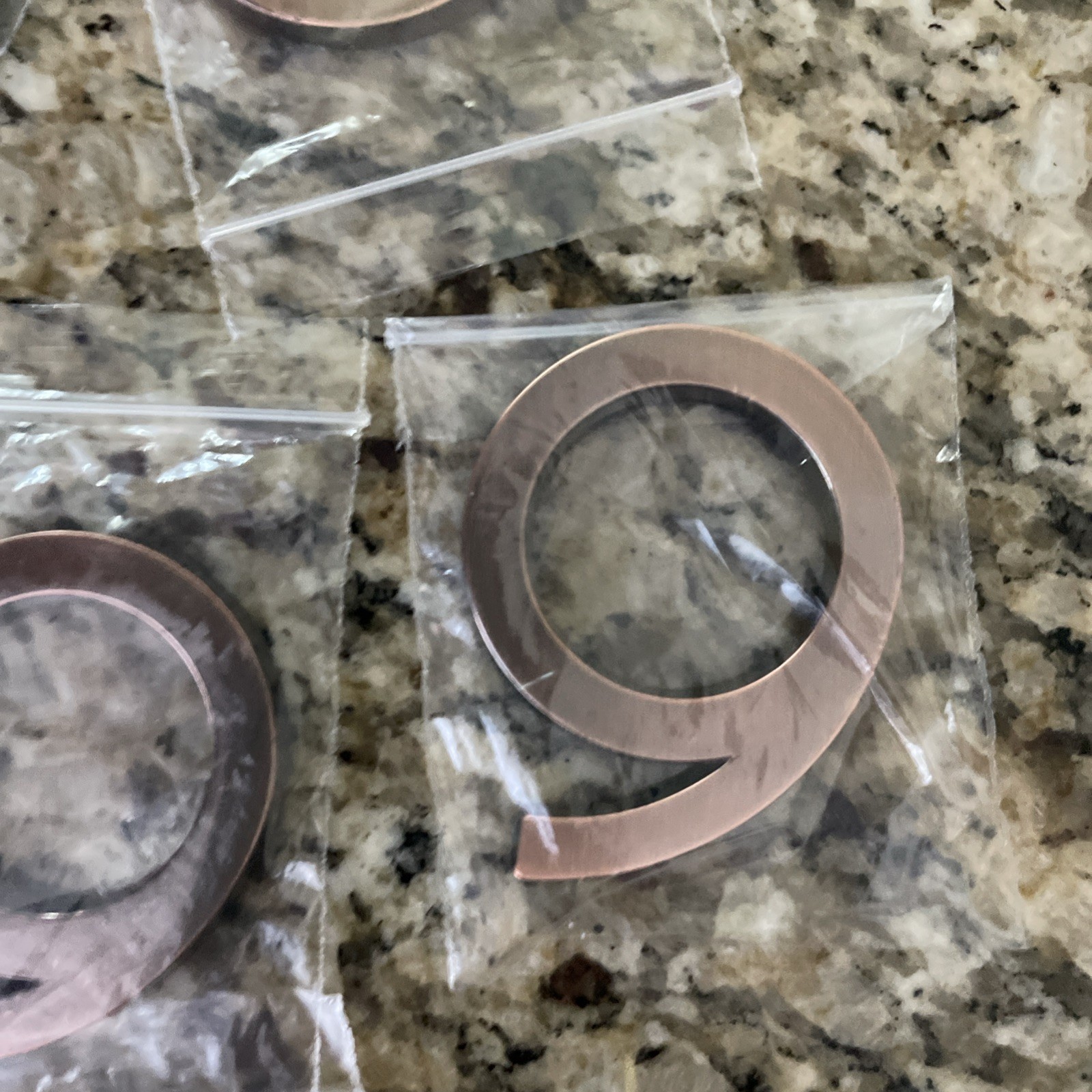 Plastic bronze-look stick-on 2 in. numbers for mailboxes,etc SoldSeparately 4679