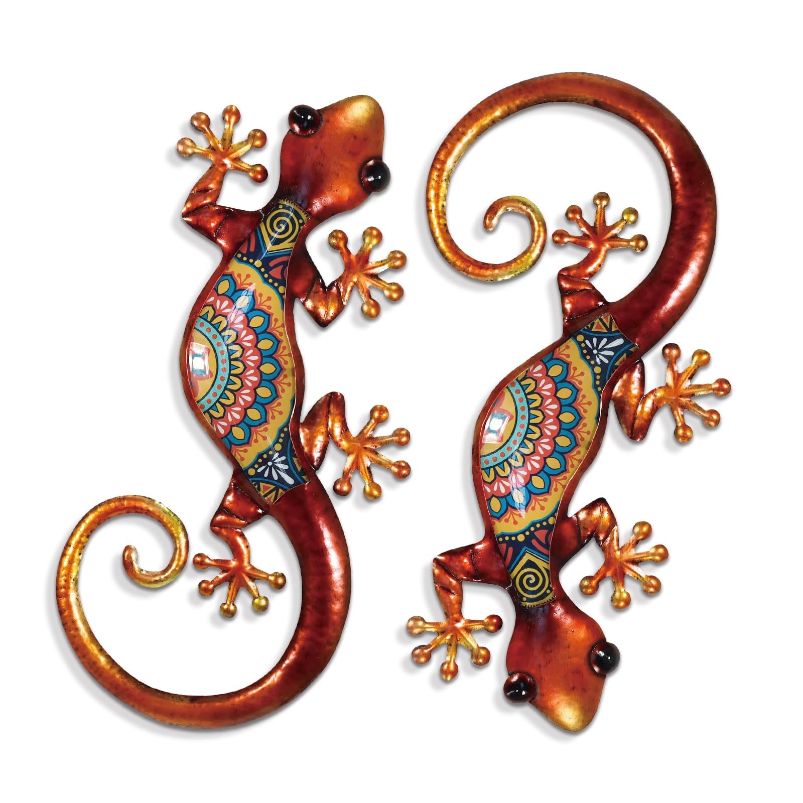 Lizard Metal Wall Art Decor 2 Pack 15 Inch Metal Wall Decor, Lizard Outdoor …
