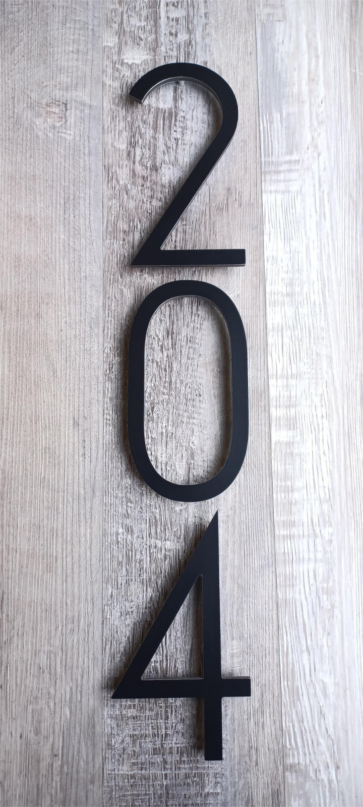 House Address Number, Aluminum Plastic Composite Number, 3″ Black Mailbox Number