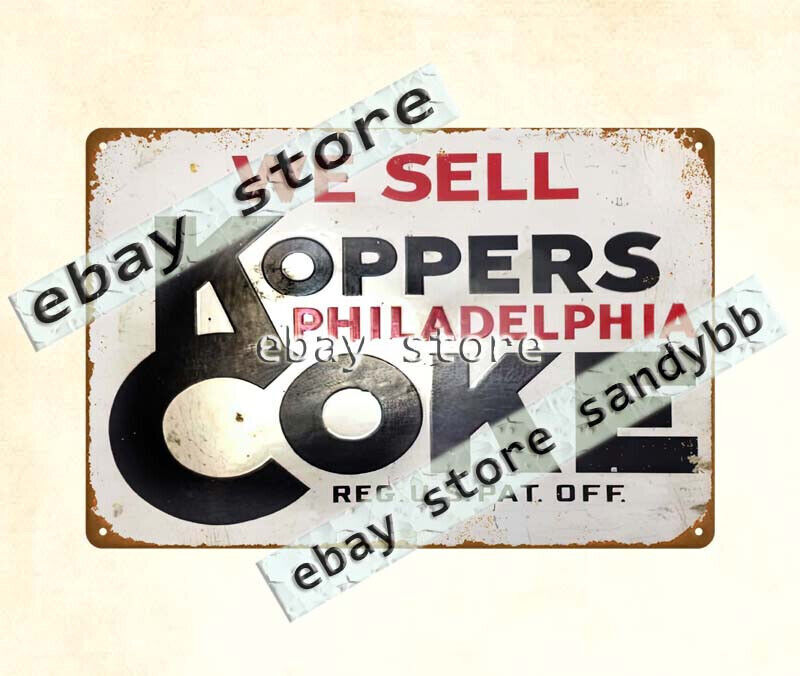 Koppers Coke Philadelphia metal tin sign home kitchen restaurant pub living room