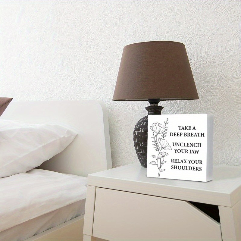 2D Calming Box Sign Mental Health Home Wall Decor for Therapist Office School