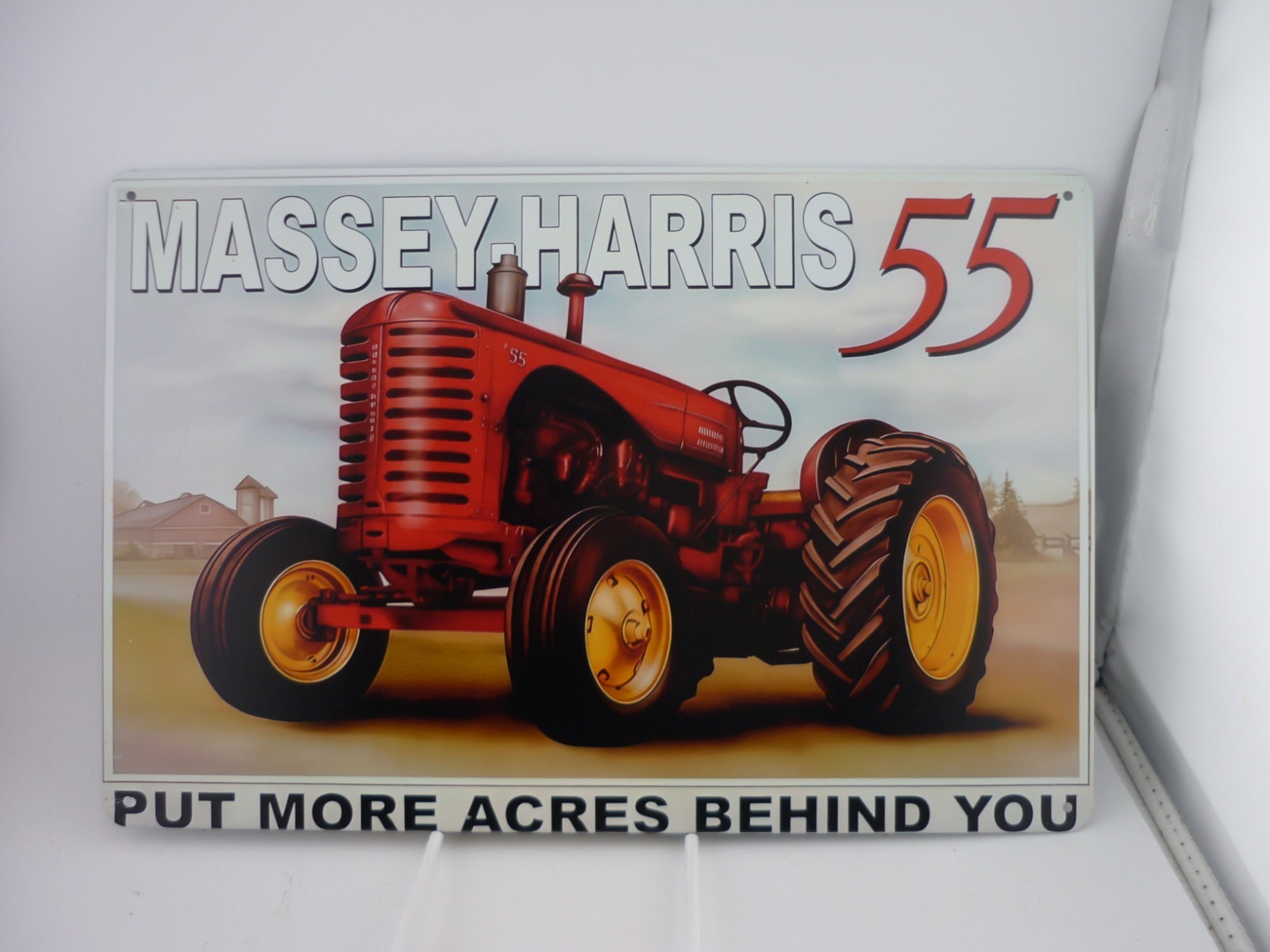 Massey-Harris 55 Tractor Vintage Style Metal Tin Sign Farm Garage Barn Wall Deco