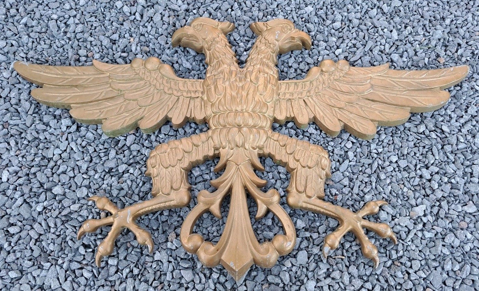 Vintage Double Eagle Aluminum Wall Decor 43″x24″ Heavy Item See Photos