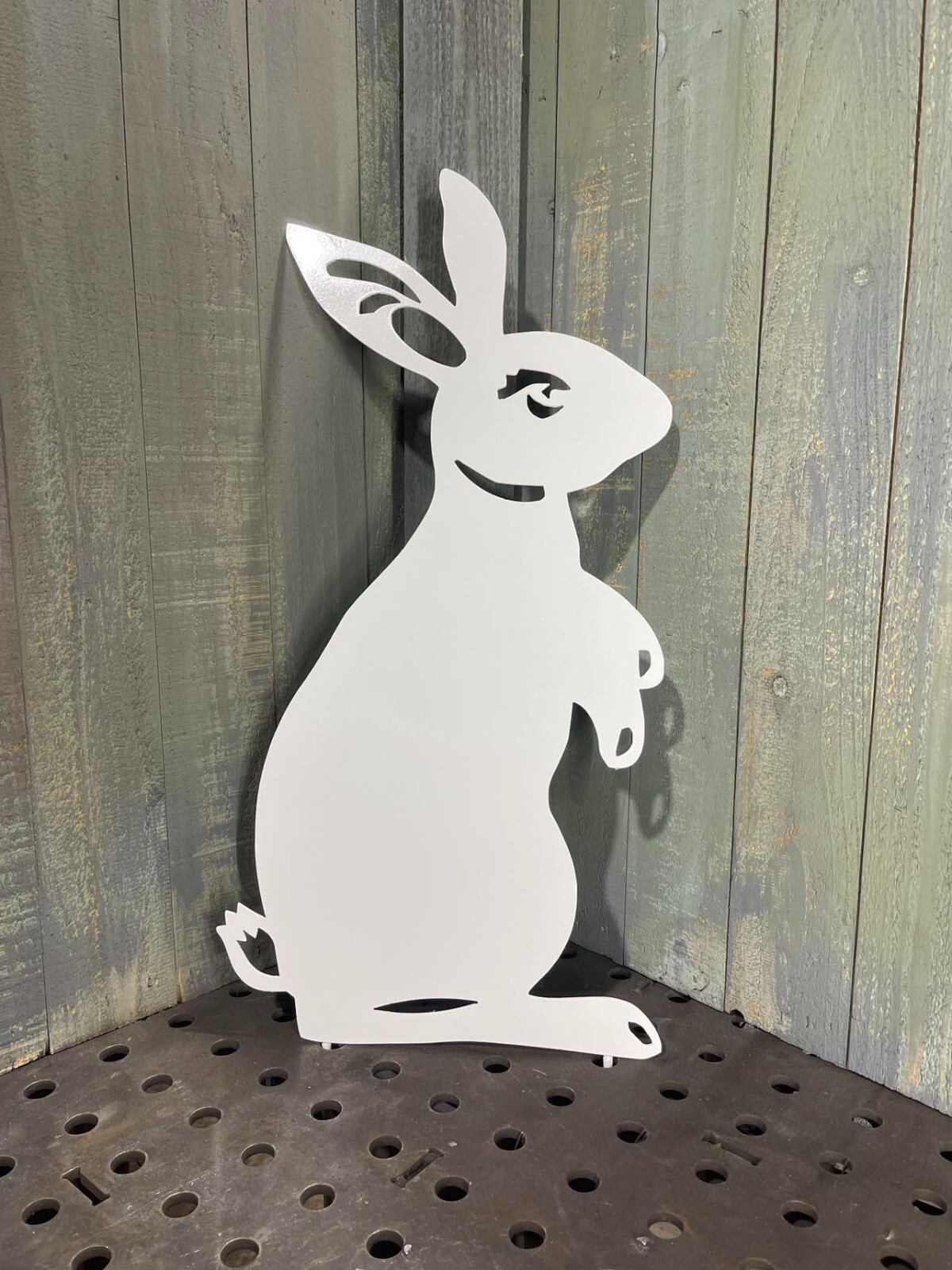 Metal 24″ Tall Rabbit Cut Out Plasma cut Sign art