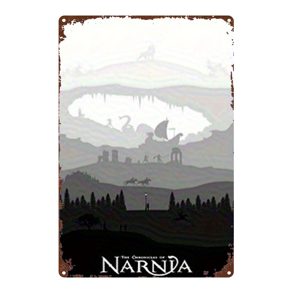 Vintage The Chronicles of Narnia Metal Sign Retro Fantasy Movie Wall Decoration