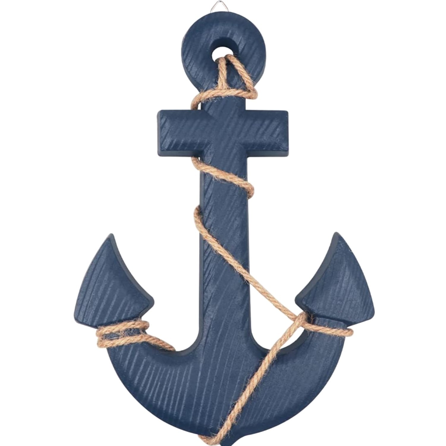 Versatile 7.7″ x 13″ Wooden Anchor Decor with Rope – Perfect Gift Idea
