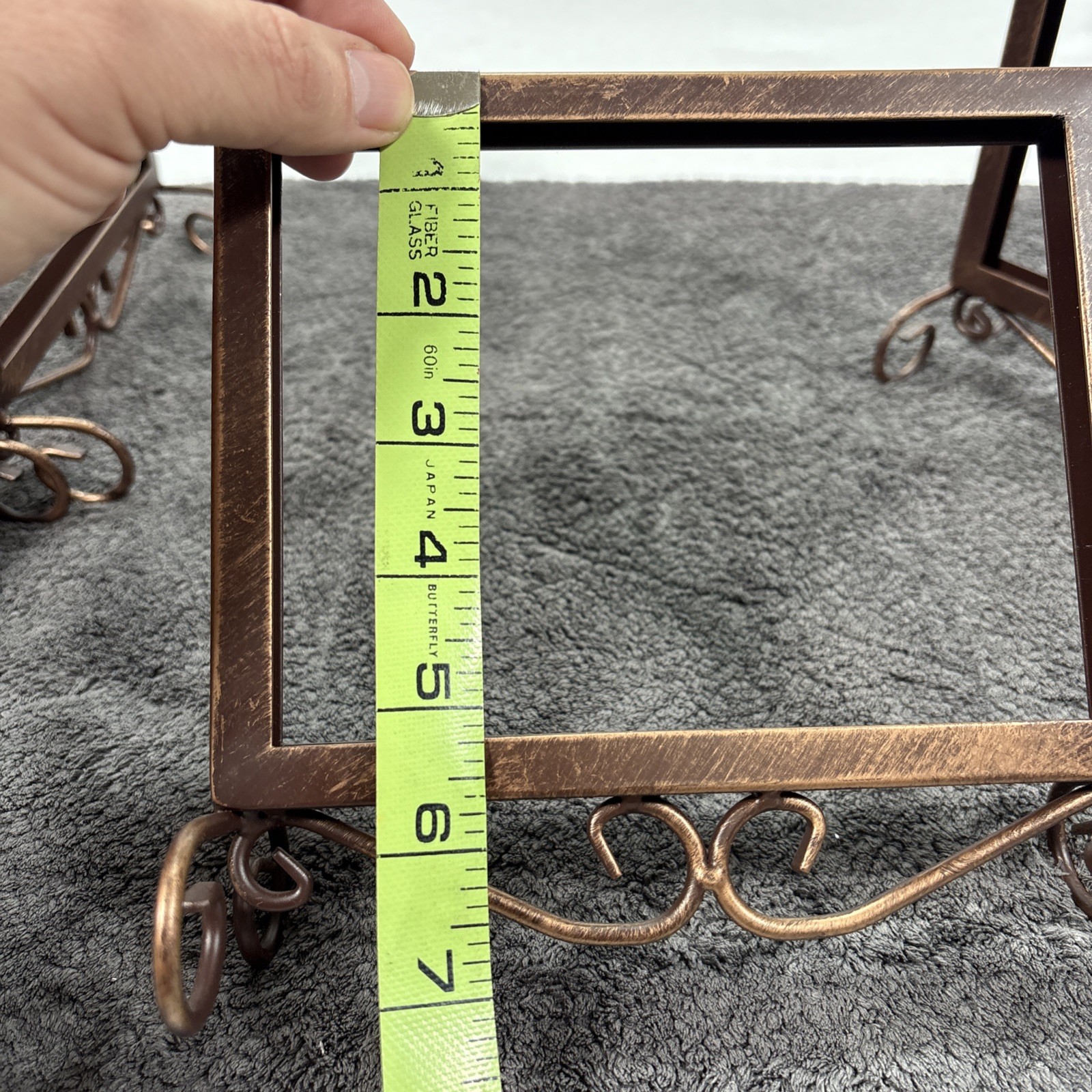Set of 6 Bronze Metal Retail signage frame Sign Matte 5″ x 7″ B1
