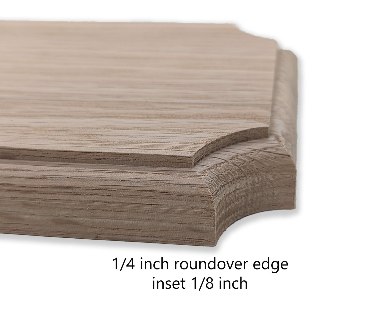 5:3 ratio, Red Oak plaque, Blank wooden plaque with inset corners