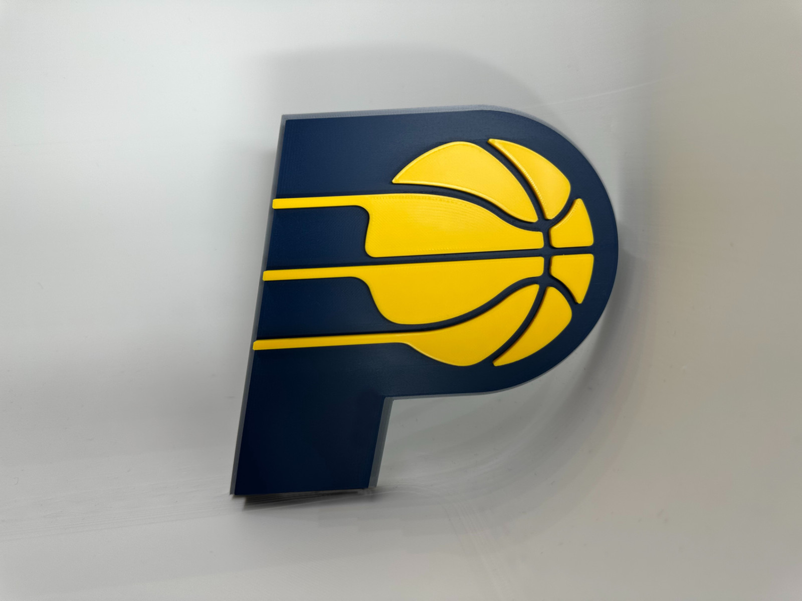 Indiana Pacers Alternate Logo 2005 3D Printed Logo Wall Sign