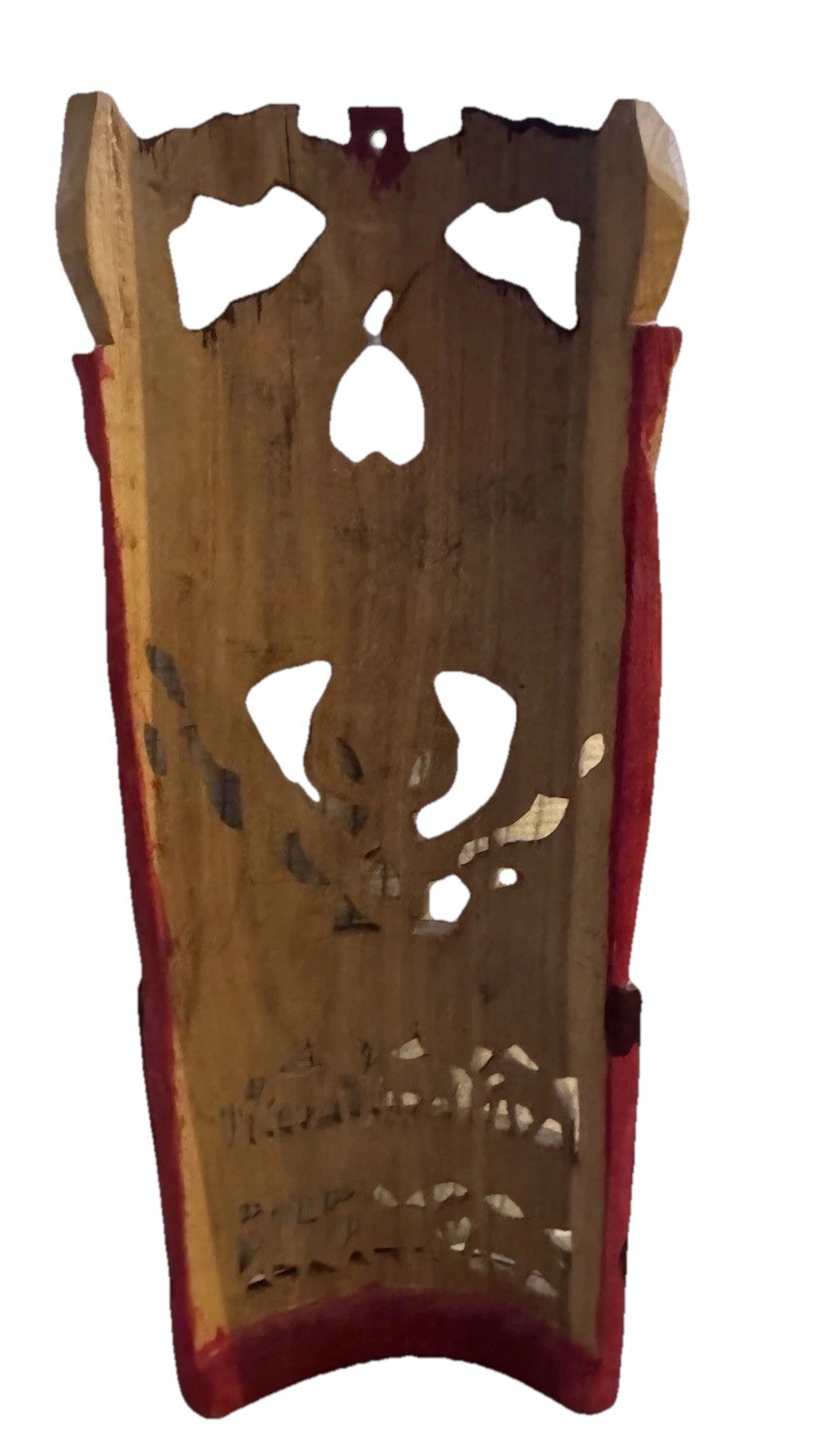 African Crafts Wood Elephants/ Giraffes Wall Hanging Carving Home decor 12×5 in