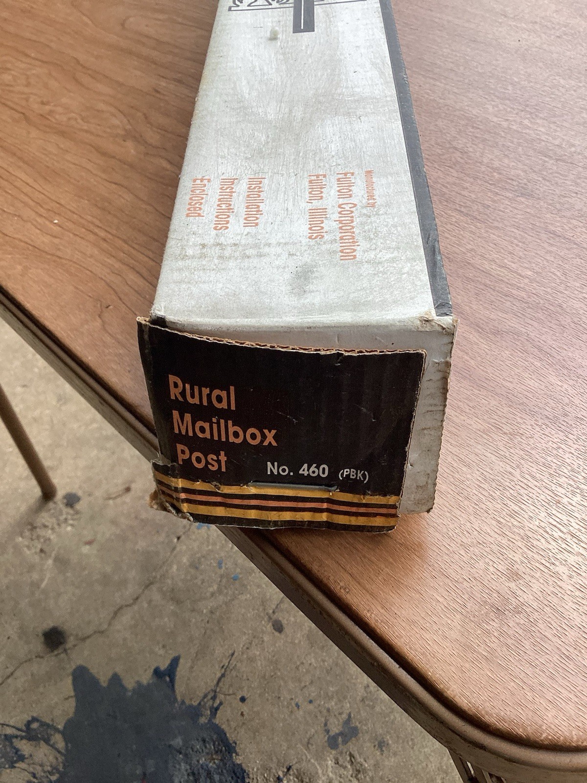 Fulton Post Mount Mailbox Replacement Yard Pole MCM Vintage NOS House Iron