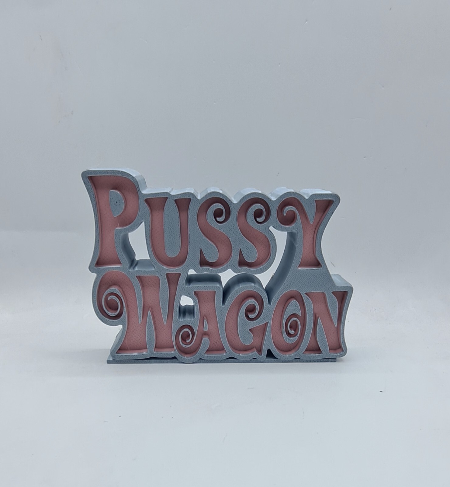 Kill Bill Pussy Wagon Sign 6 x 5.5 inches Desk Shelf Art