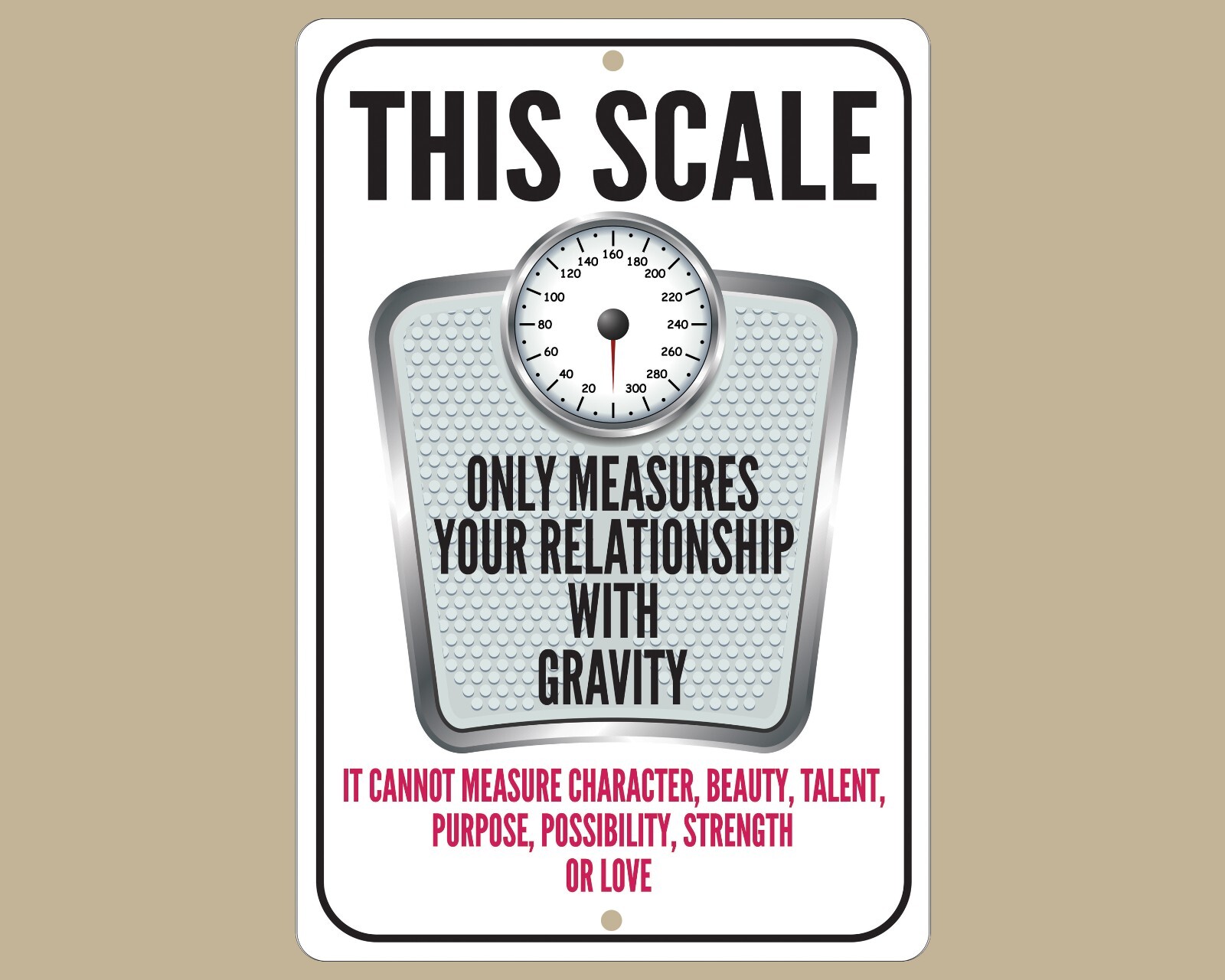 Body Positivity Sign, Inspirational Wall Art, Weight Loss, Self Love Decor