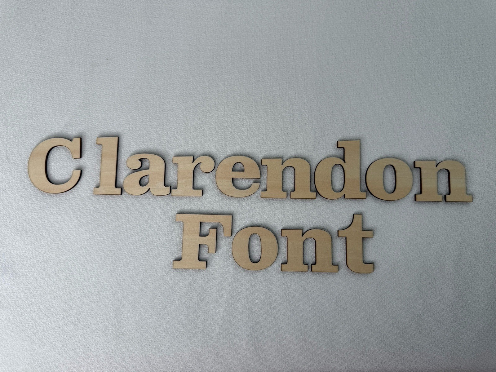 Laser Cut Unfinished Wood Letters or Numbers Clarendon Font Craft Cutout