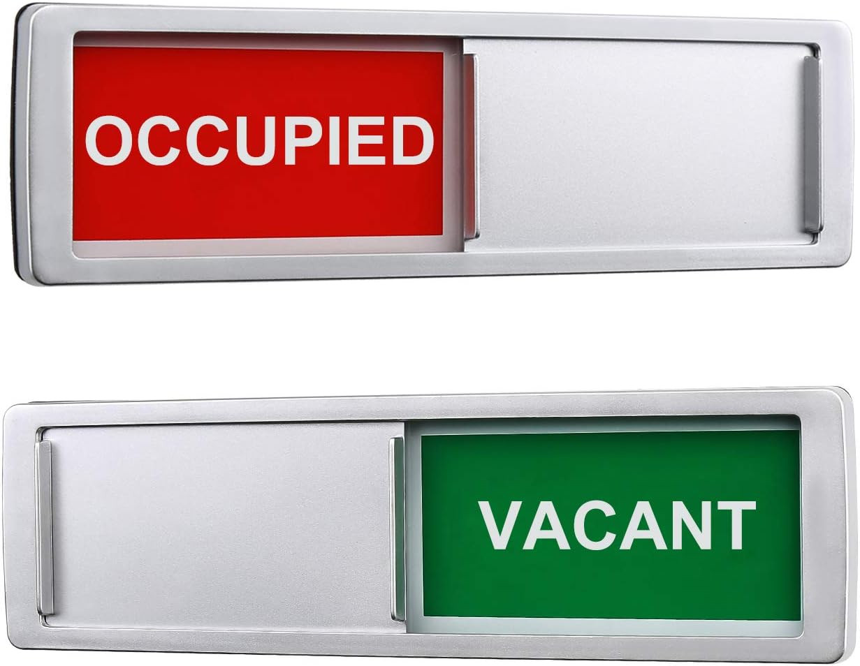 Vacant Occupied Sign, Vacant Occupied Door Sign for Home Office Restroom Confere