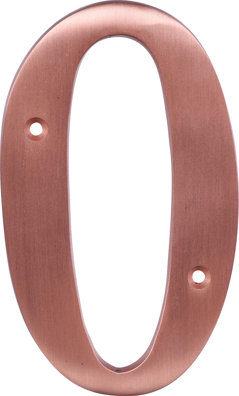 Distinctions 90590 House Number 0, Brushed Copper Metal Floating Address Numb…