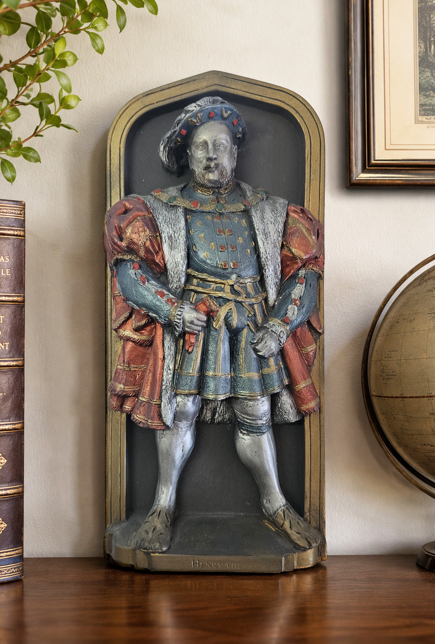 Marcus Designs Henry VIII Chalkware Wall Plaque DH Morton Tudor Art