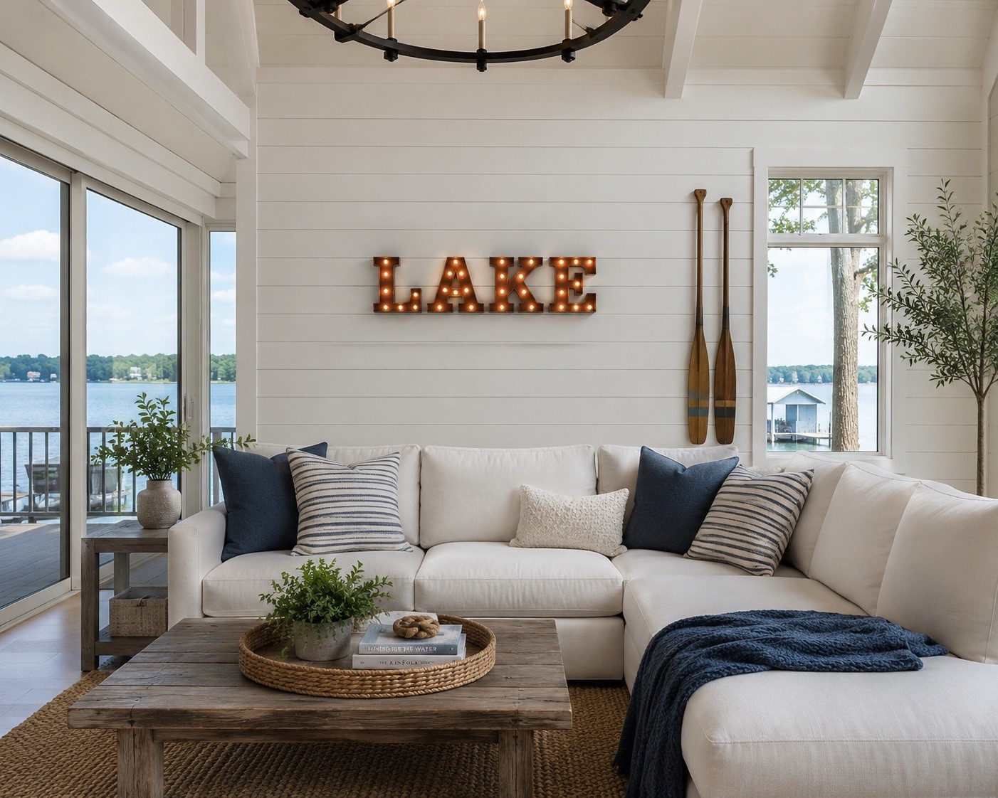 Light Up LAKE Sign Letters Home House Lakehouse Cabin Decor