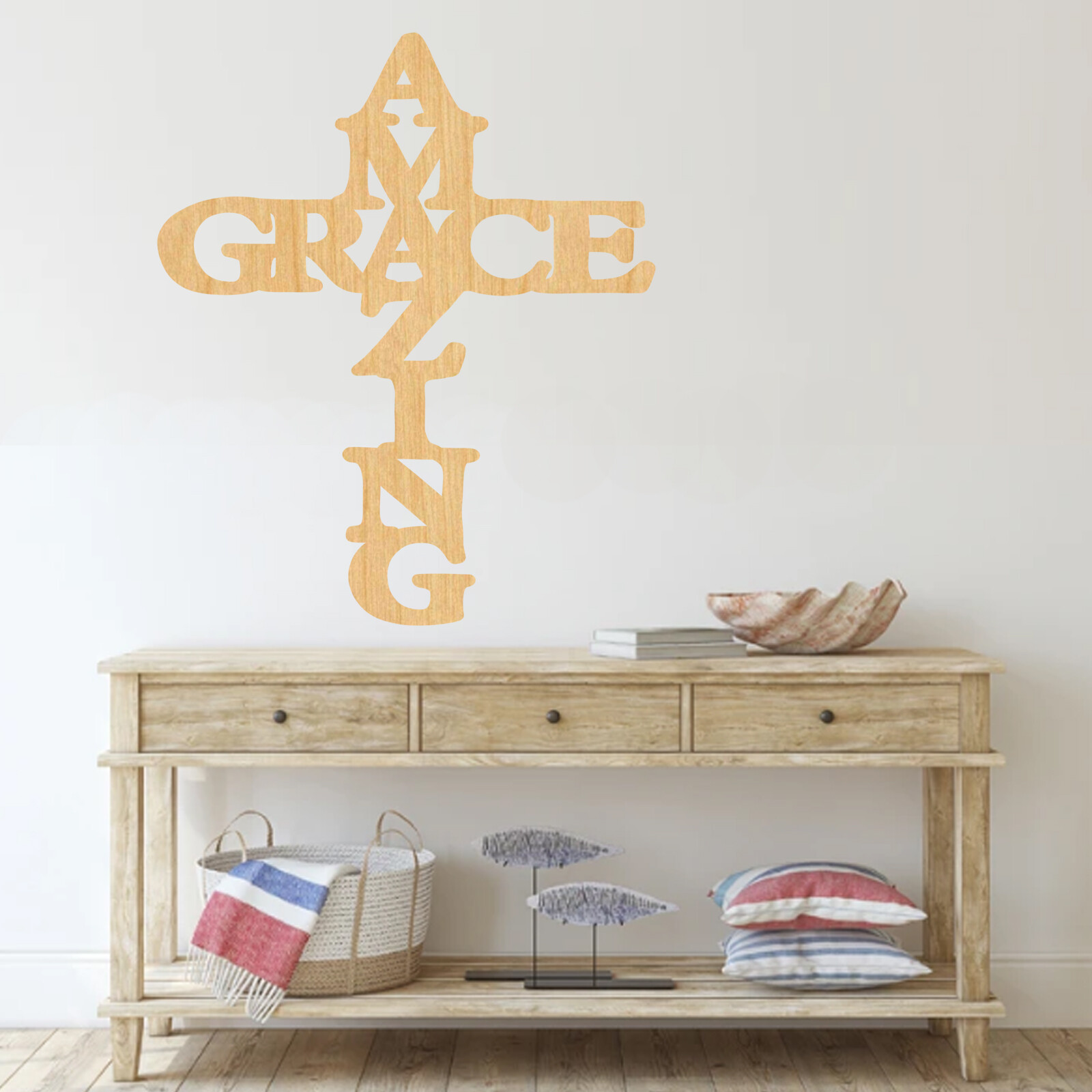 Amazing Grace Cut out, Wood plaque sign,wood Crafts,Craft supply, home decor
