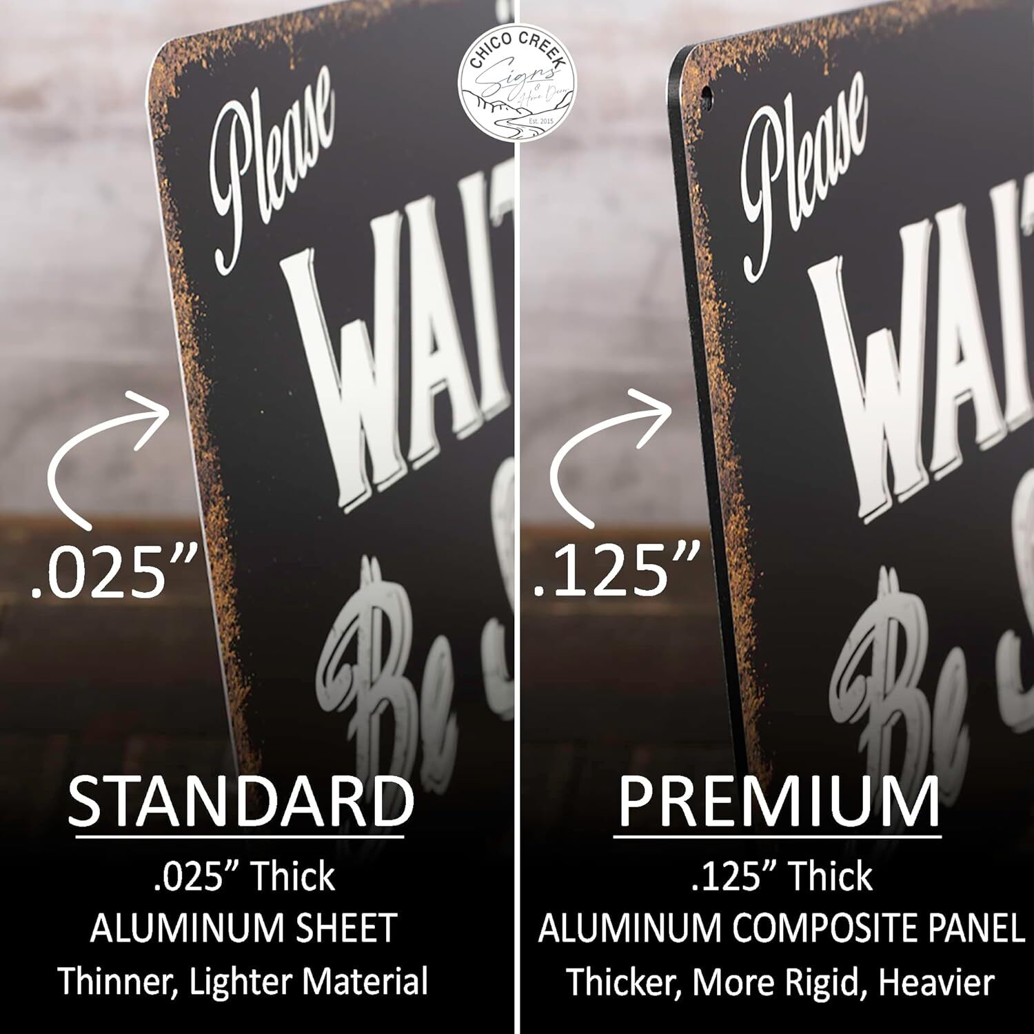 Chico Creek Signs Custom Bar & Grill Sign Bar Décor For Home – Made In USA – Out