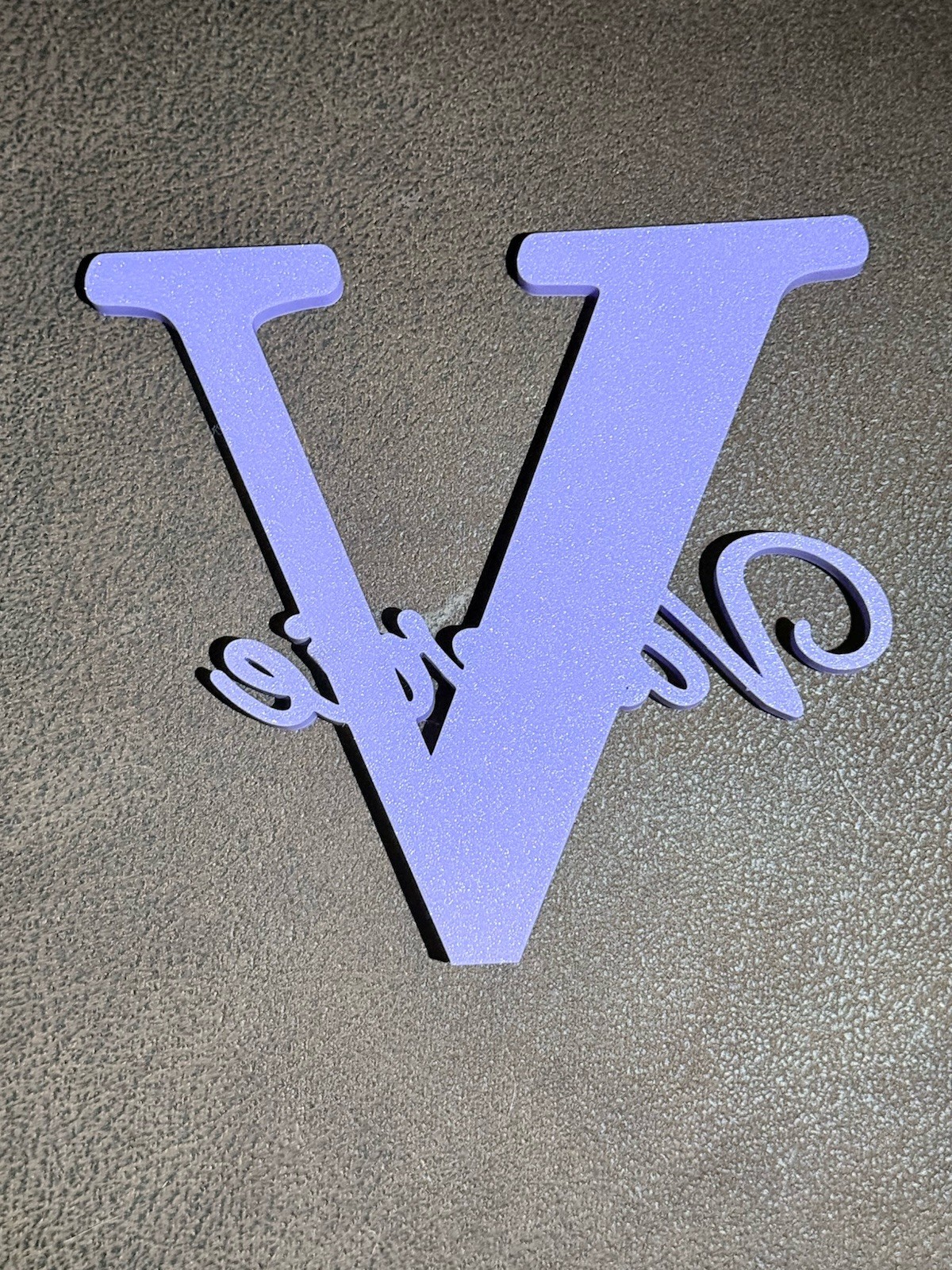 3D Printed Letter Name Sign.