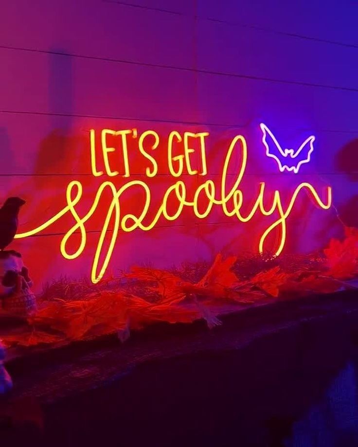 Custom Neon Sign – Personalized LED Light Halloween Sign Home $ Party Decor