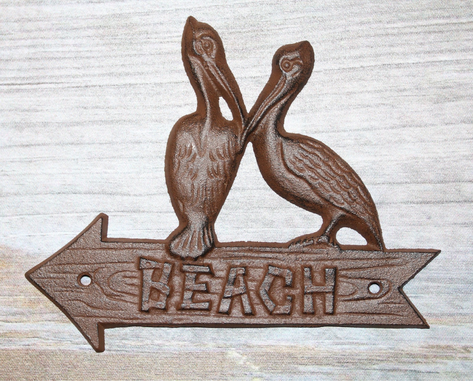 1-PELICAN Beach Arrow,Sign,Beach Decor,Shore Birds,Island Style,Gifts,H-133
