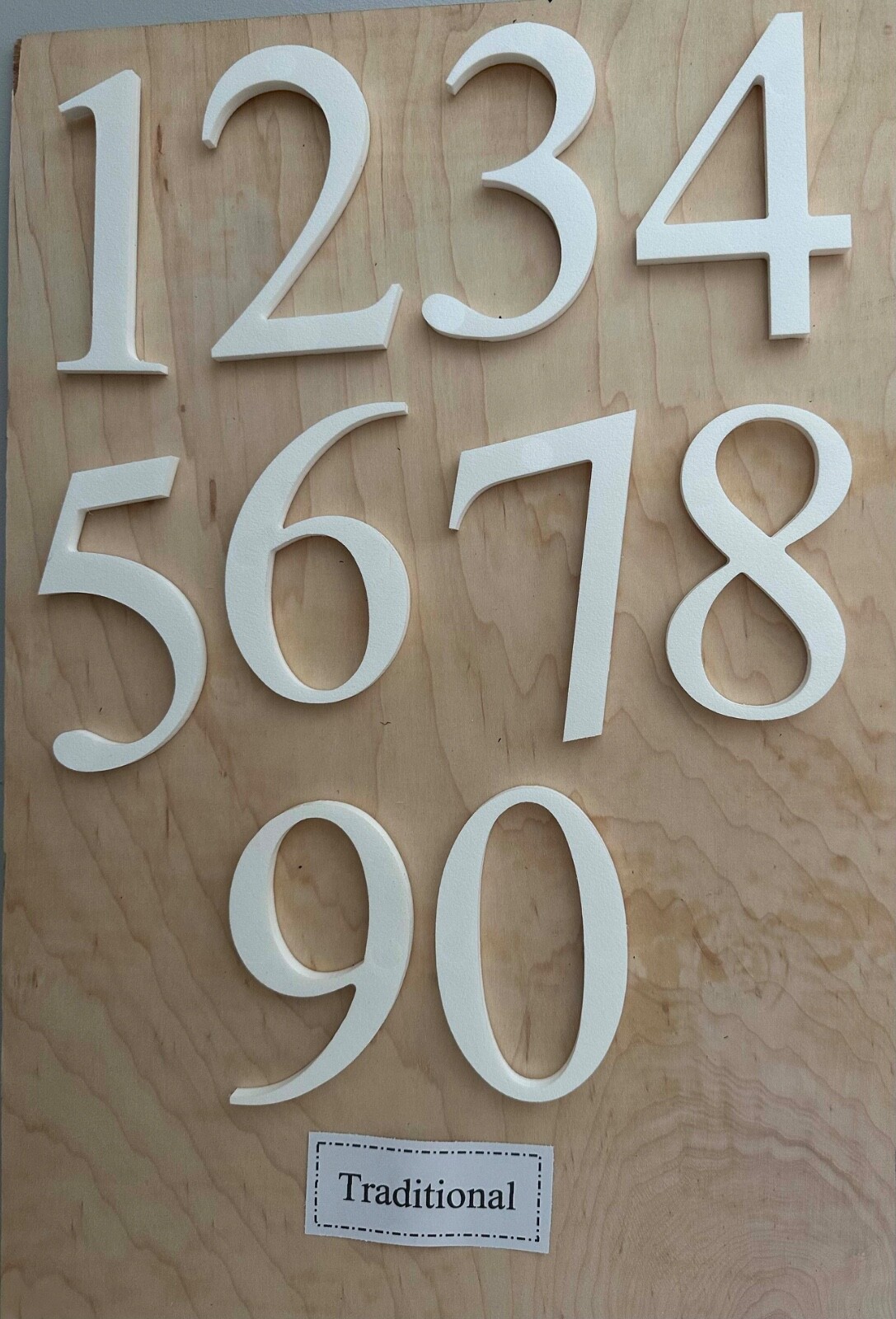 5″ X 15″ Inlayed House Number Plaque (3 Characters) Multiple Colors