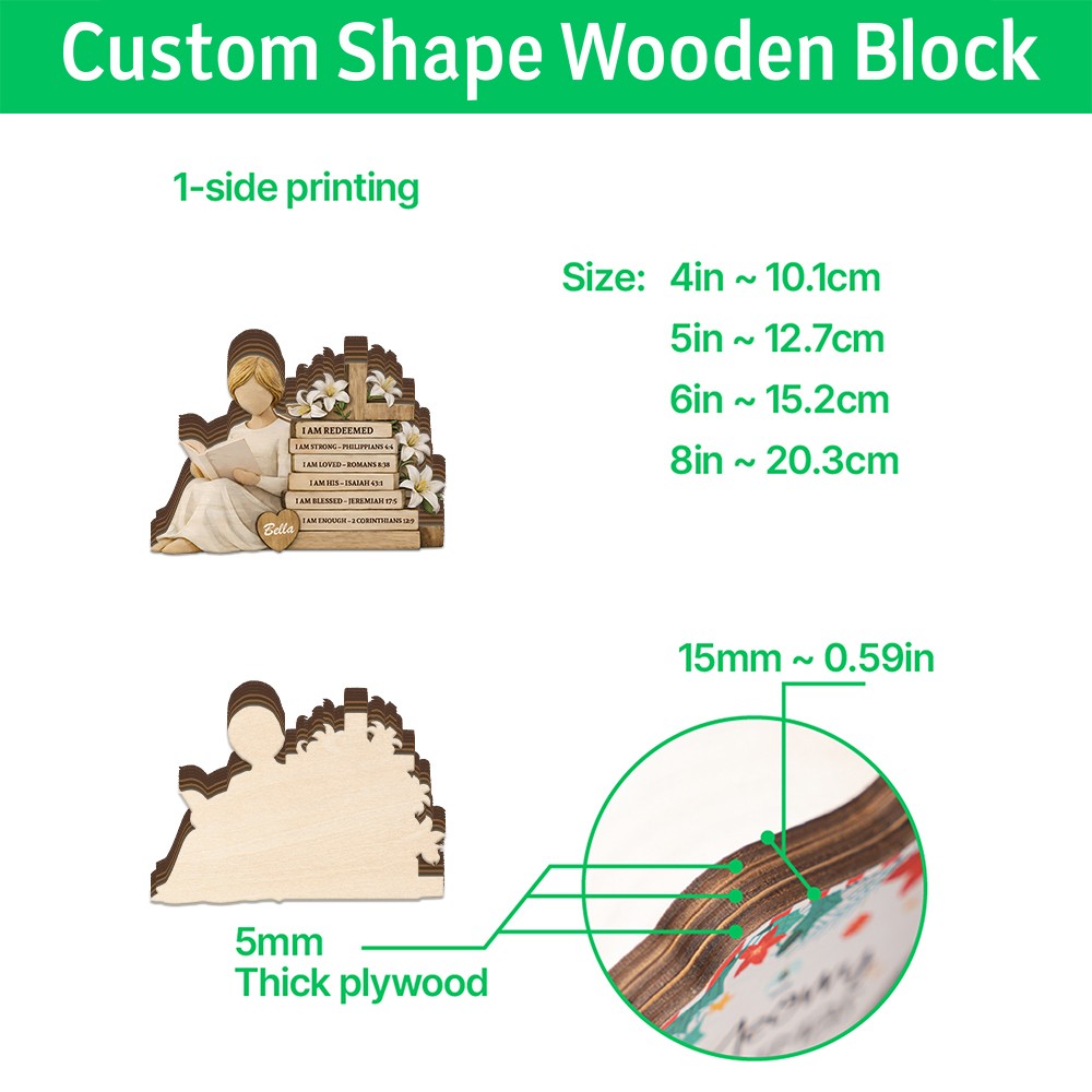Personalized Art Teacher 2D FLAT Wooden Block Back To School Classroom Decor