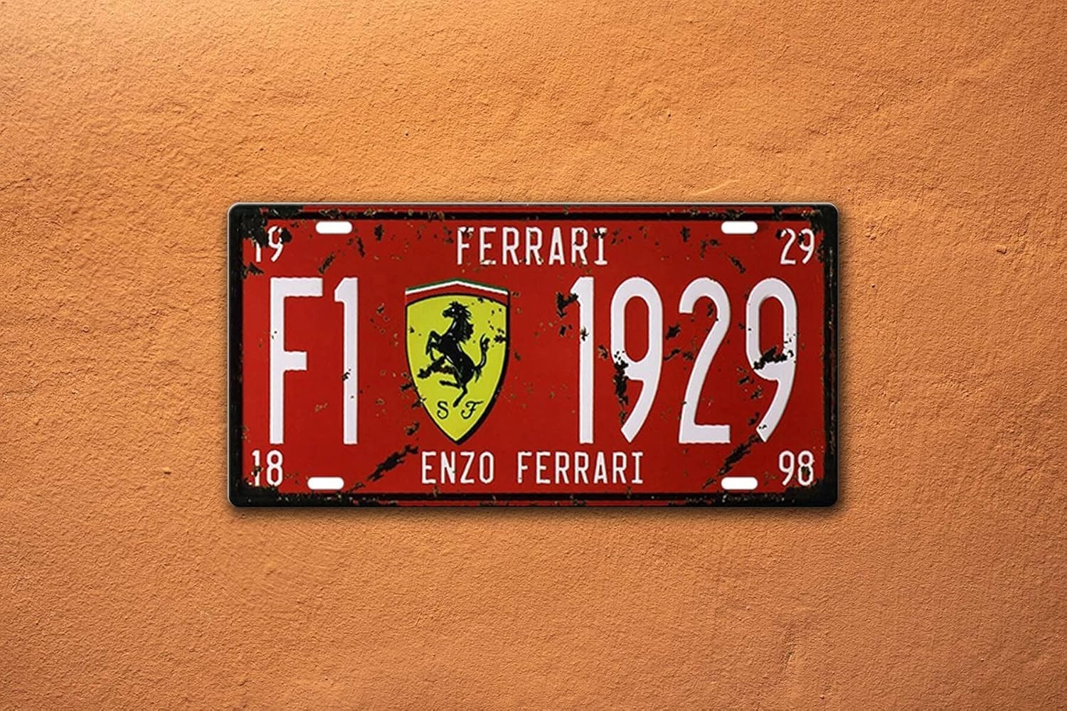 Nostalgic Ferrari 1929 Metal Tin Sign 6×12 – Vintage Decor for Home & Office