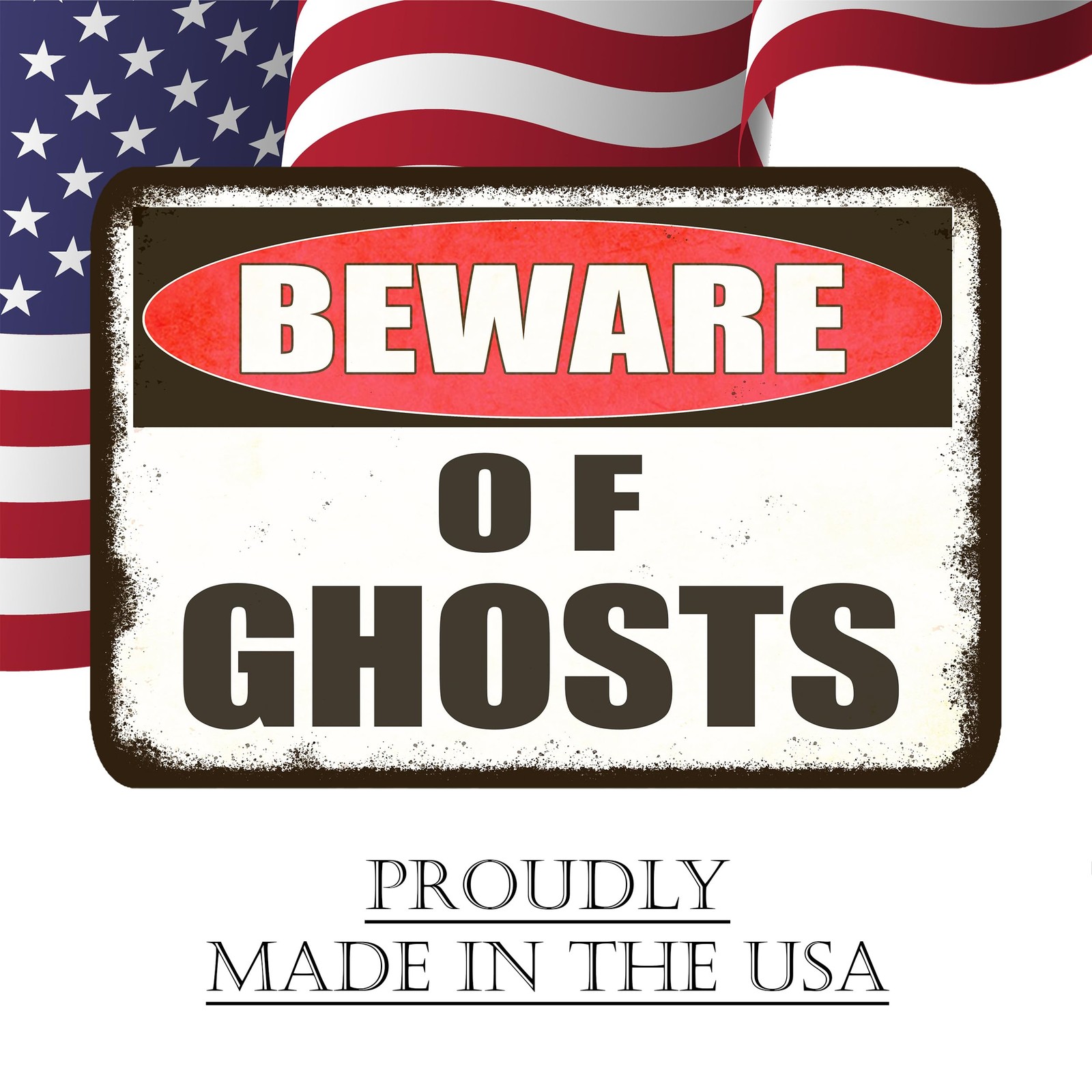 Large Beware of Ghosts Danger Keep Out Halloween Yard Sign Home Outdoor Lawn …