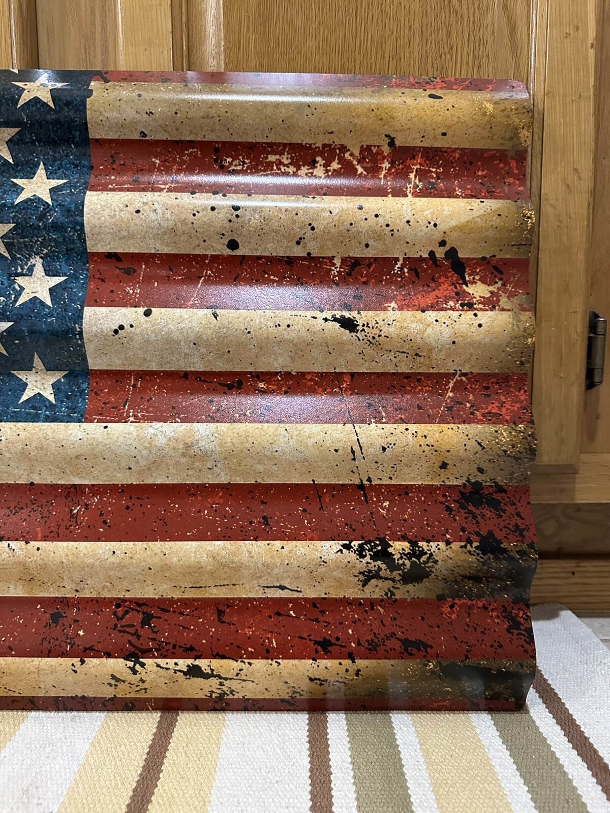 American Flag Metal Sign USA Garage ManCave Game Room Vintage Style Wall Decor