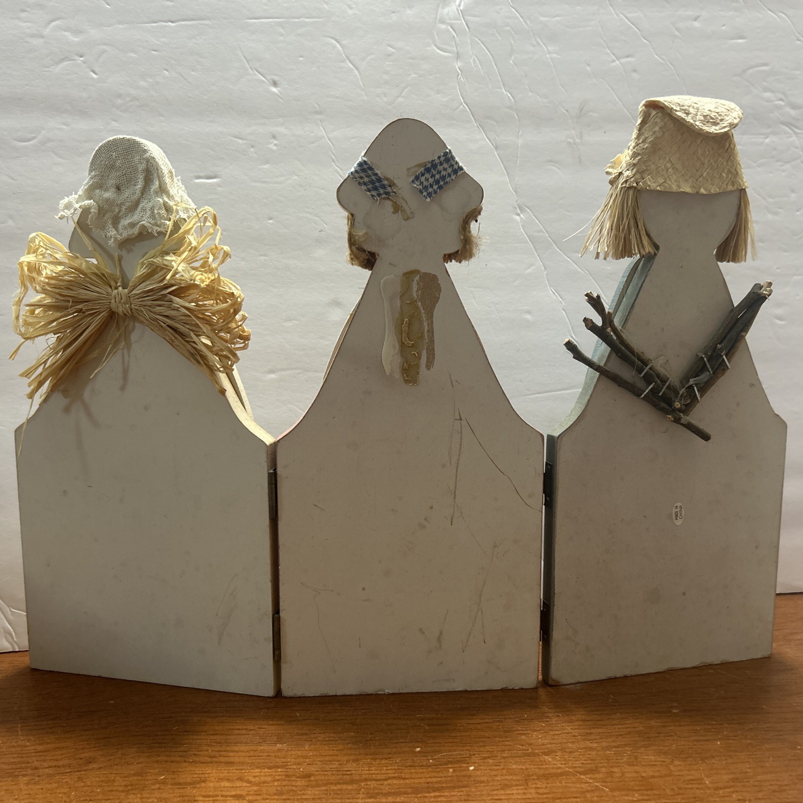 Country Rustic Angel Trio Spring Garden Table Top Decoration Cottage Core