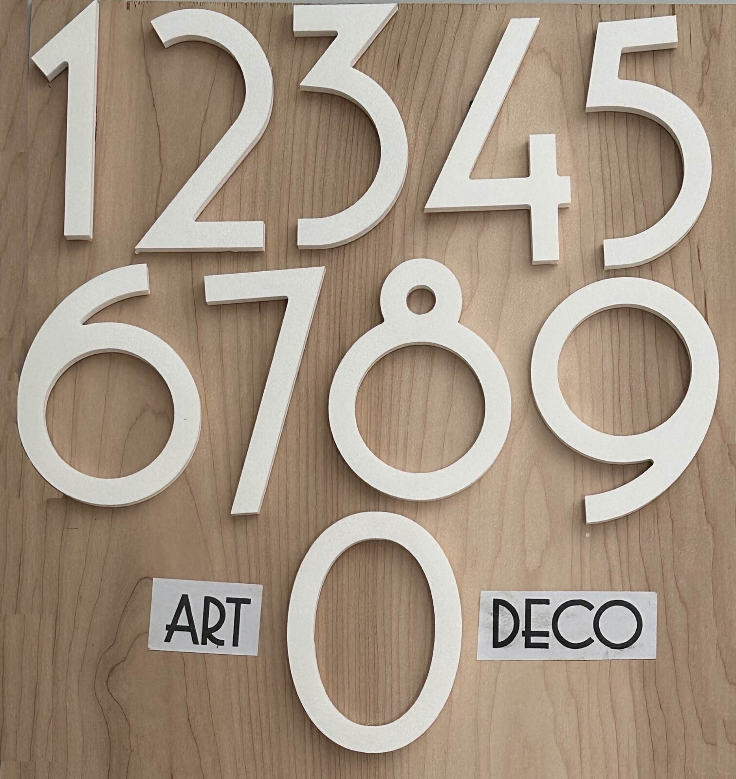 5″ X 15″ Inlayed House Number Plaque (3 Characters) Multiple Colors
