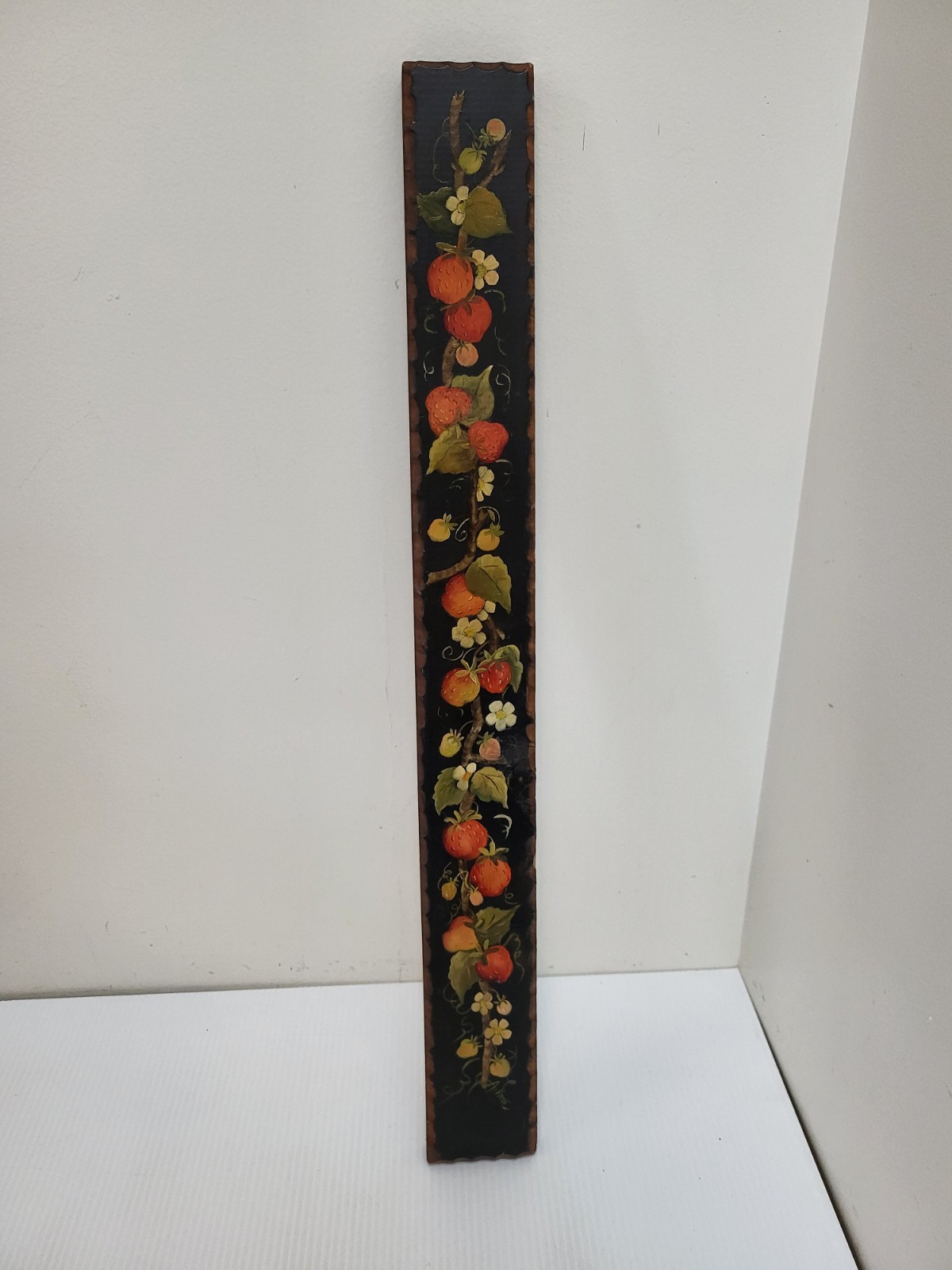 25×2 1/2 Inch Hand Painted Kitchen Wall Art Piece Of Wood