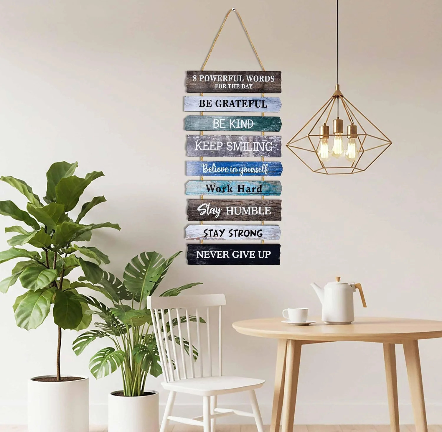 Inspirational Wall Art Decor Office Wooden Rustic Motivational Sign Quote 10×24