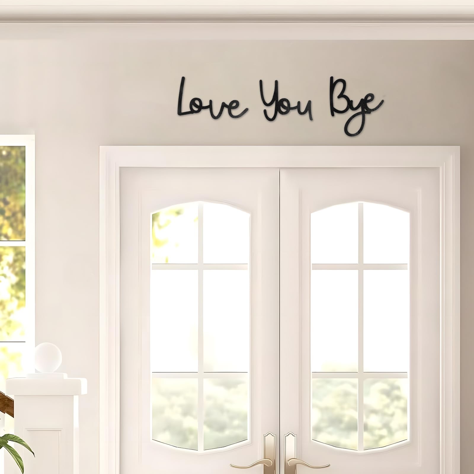 Boho Wall Art, Love Wood Sign, Home Decor, Living Room Decor, Beige