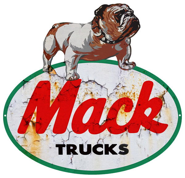 Mack Trucks Motor Oil Reproduction Garage Art Metal Sign – 32 x 34 In RVG101S