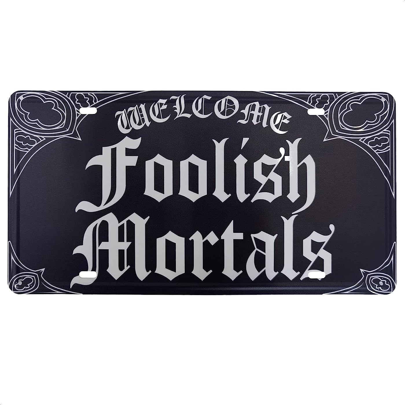 11.81″X5.91″ Goth Decor Metal Tin Sign – Gothic Wall Decor for Halloween & Spook