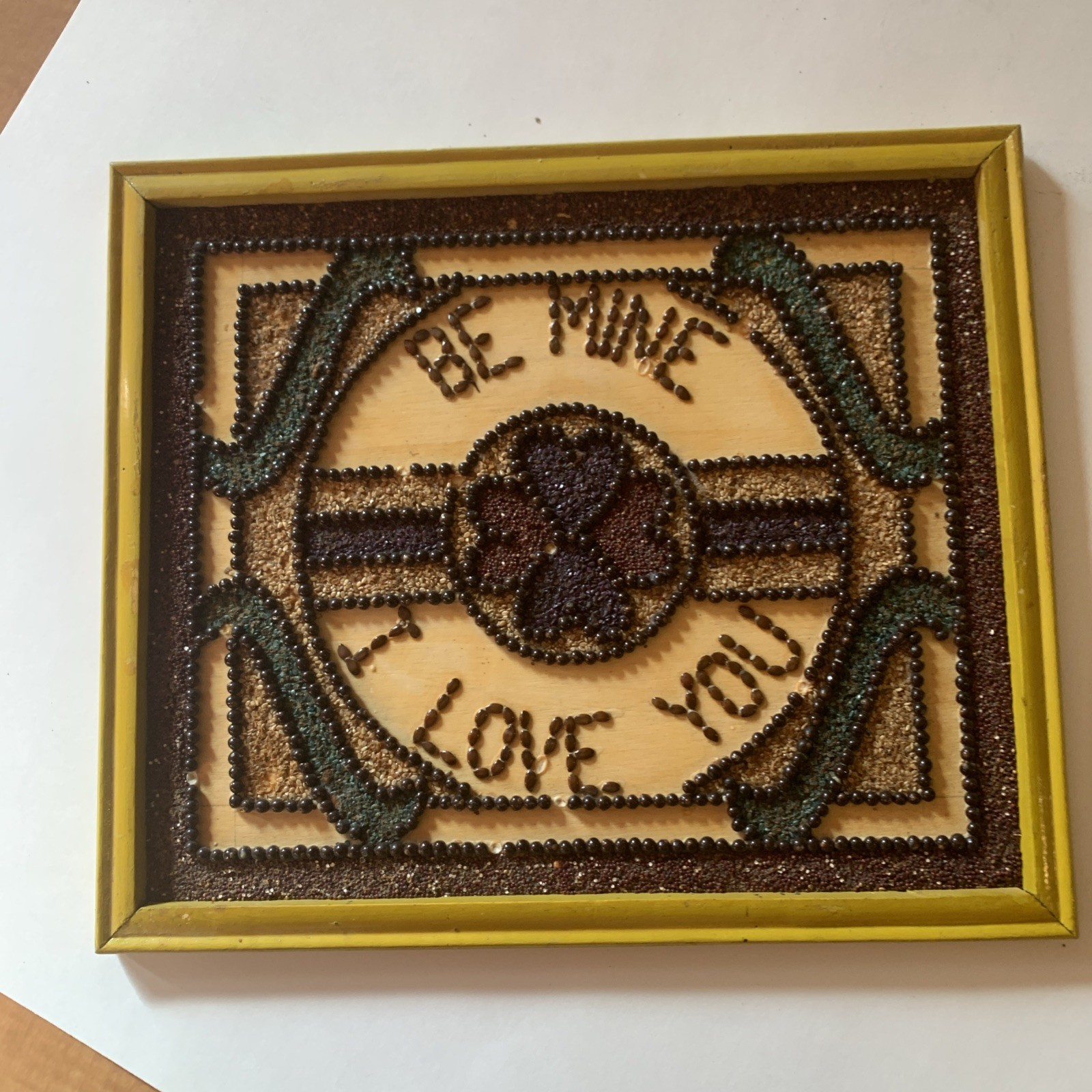 “Be Mine I Love You” 12″ x 14″ Wall Hangable Hand Made Expression Of Love