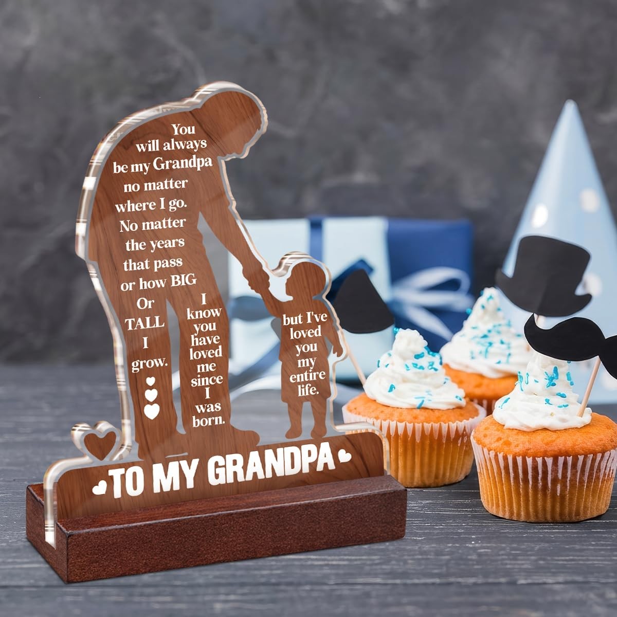 Grandpa Gifts Birthday Gifts, Best Fathers Day 4 x 5 inches, color-I