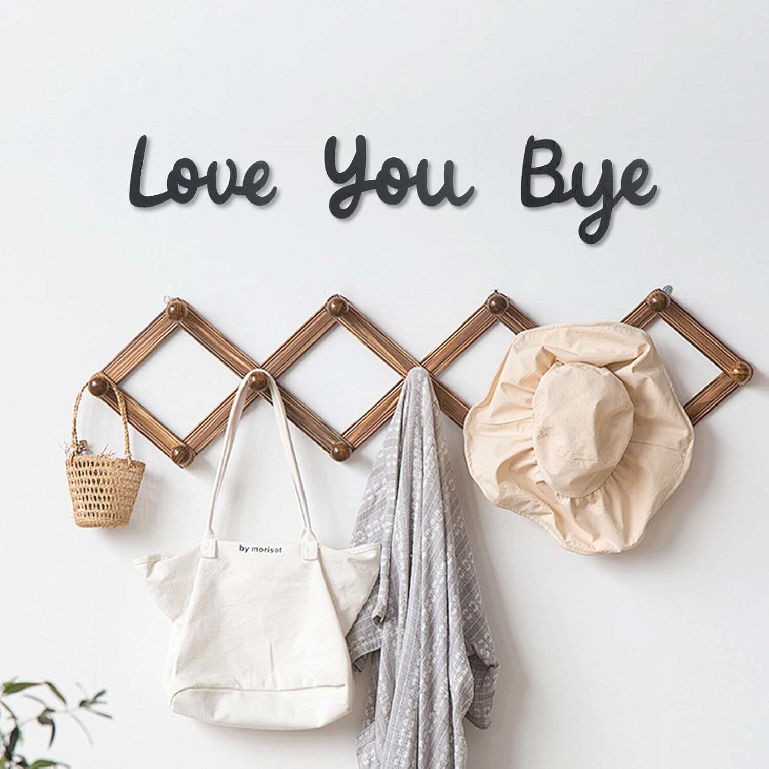 OYEFLY Love You Bye Wood Sign,Express and Warm for Your Medium, style 2