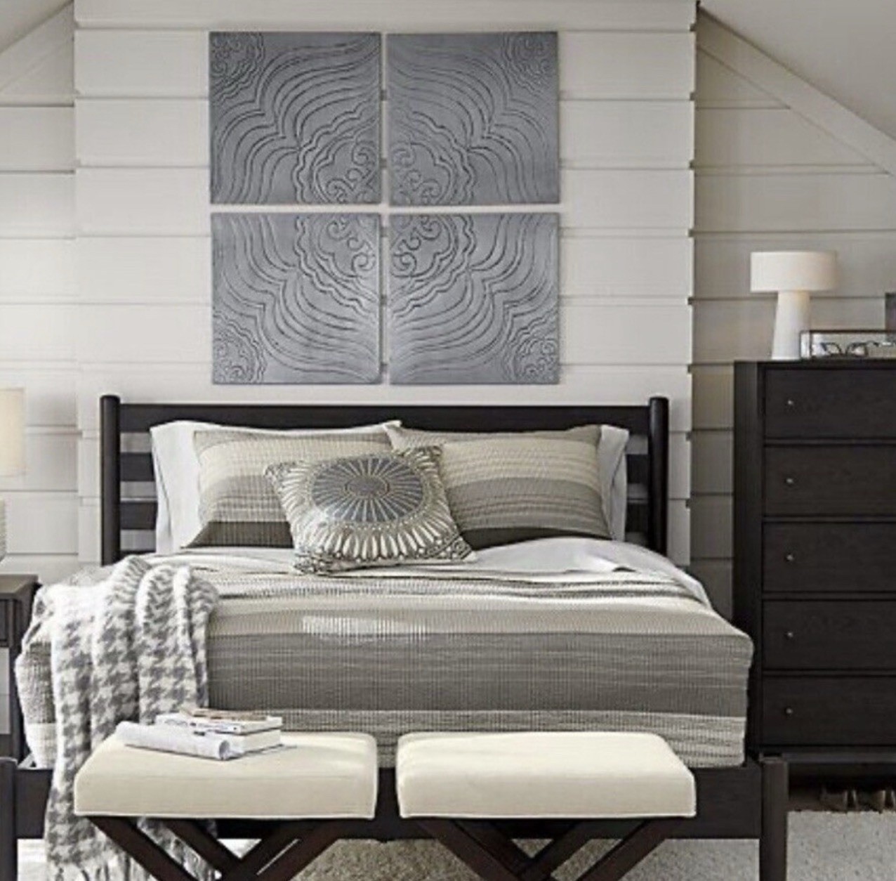 Crate And Barrel Jacinto Metal Wall Art Set Of 4