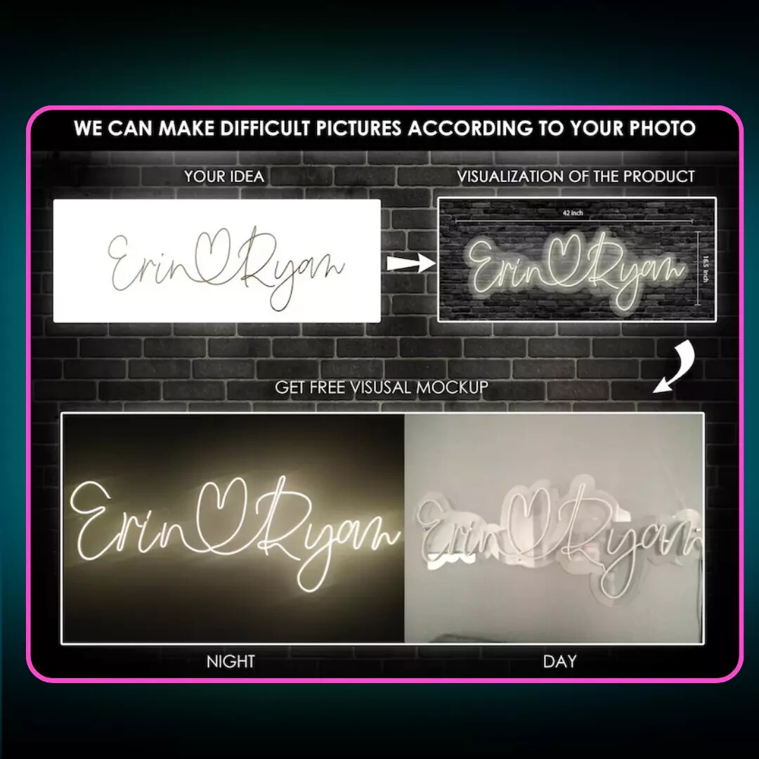 Custom Neon Signs Personalized LED Wall Décor for Home, Business&Special Events