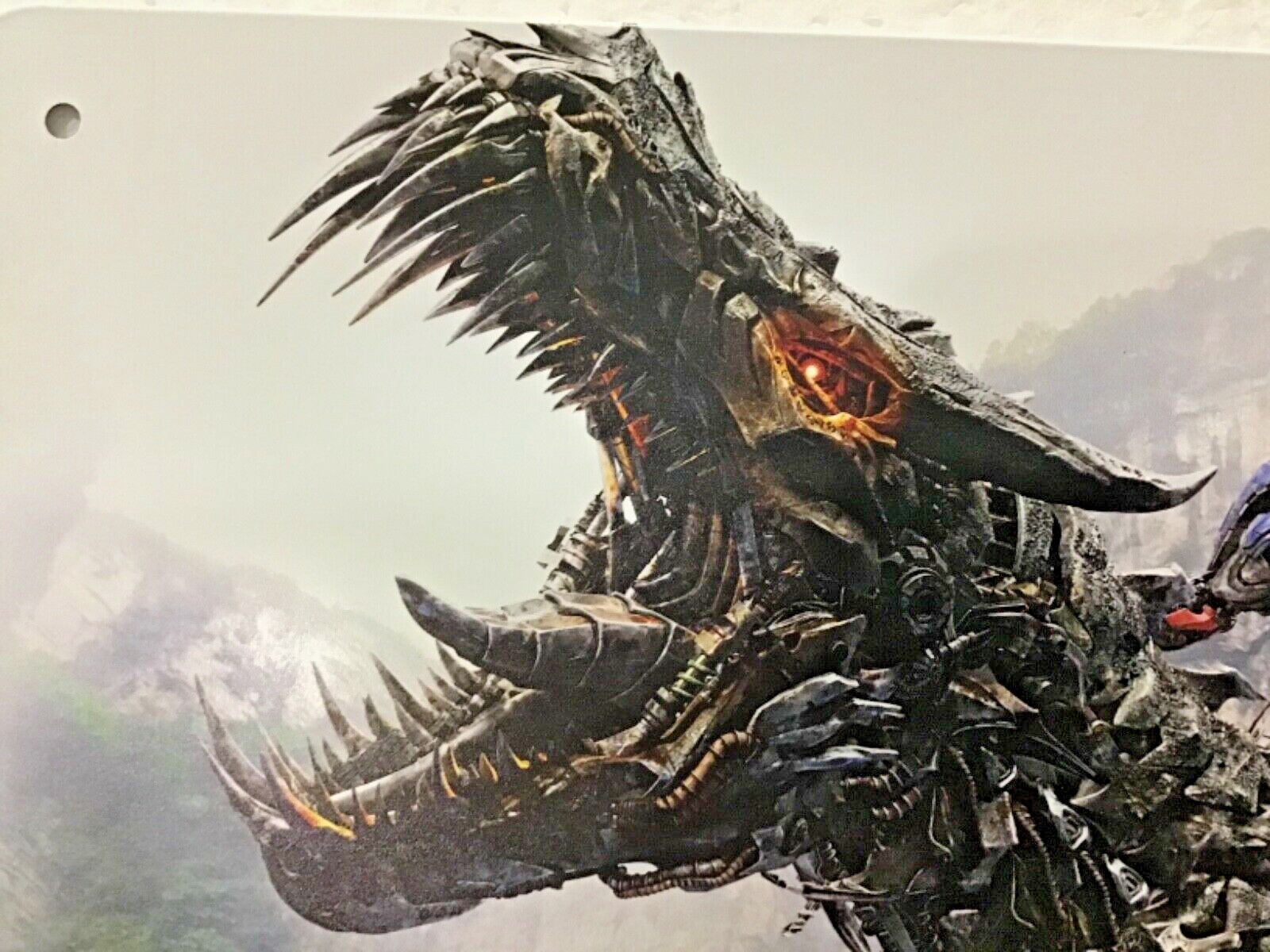 TIN SIGN 8×12 Dragon machine robot sword steampunk monster kids adults wall door