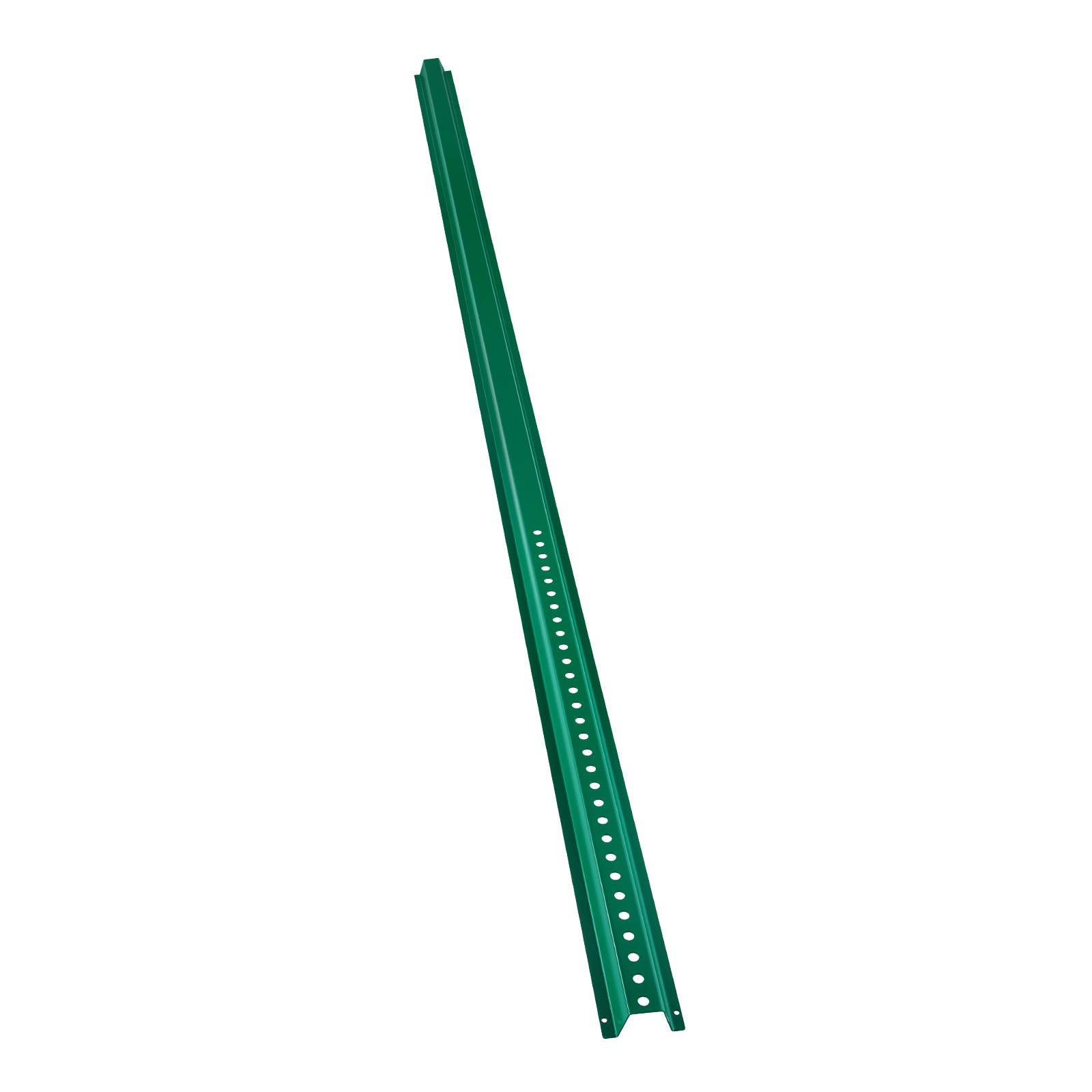 Uimoso Cast Iron Sign Post 8ft Fixed U-Channel Heavy Duty Post Sign Holder Green