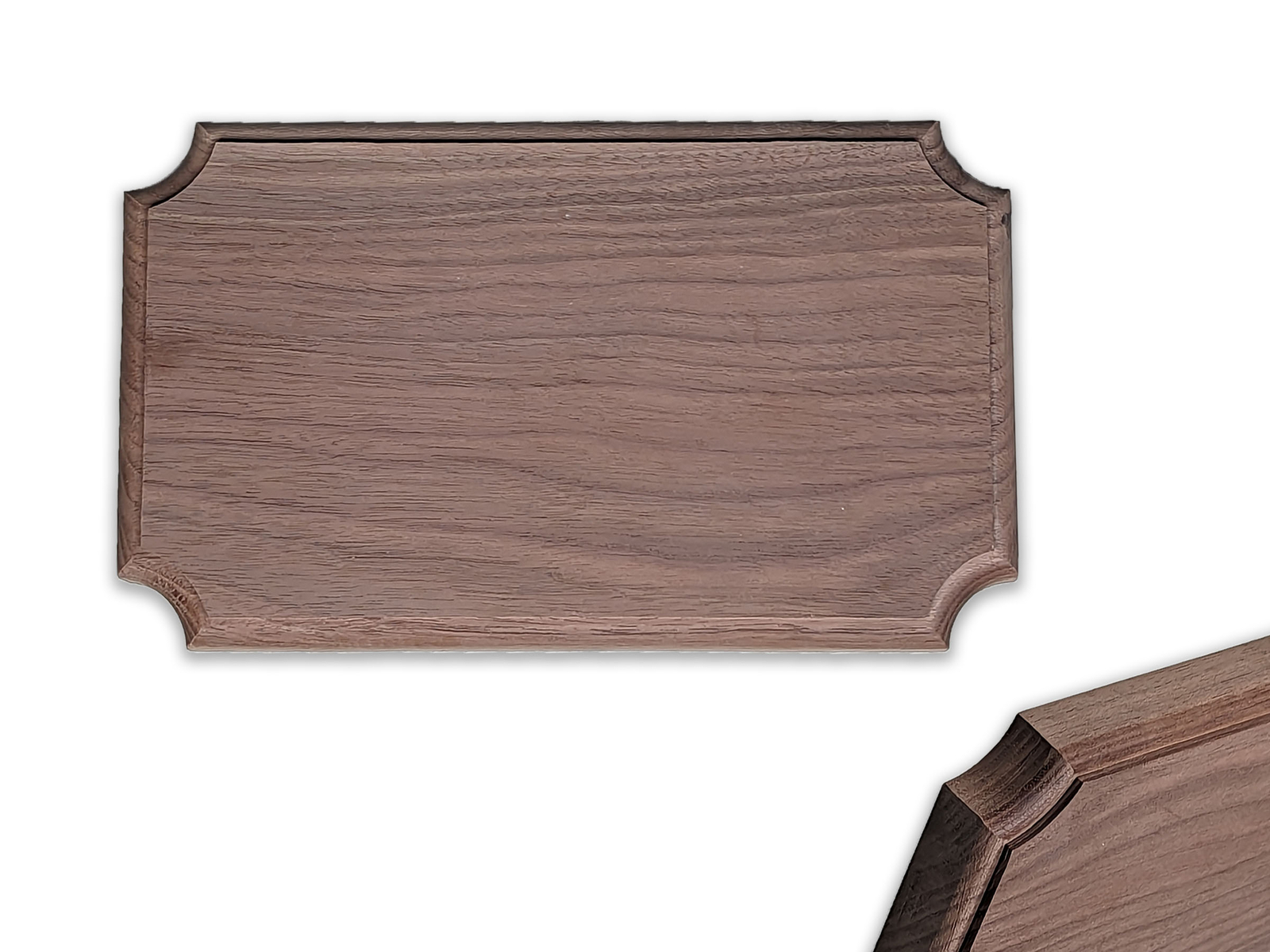 2:3 ratio blank Premium Walnut wooden plaque (Unfinished), Flush Mounted