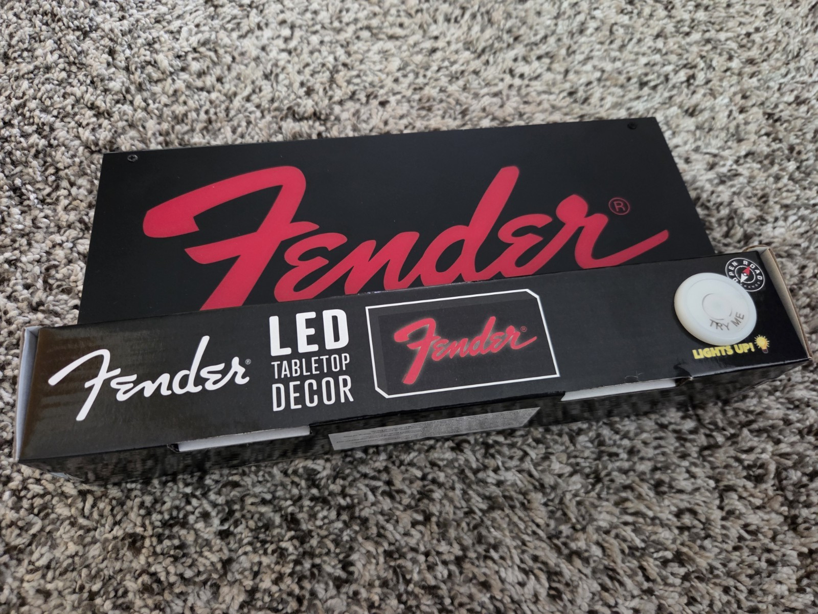 Fender Battery Powered Lighted Tabletop Sign