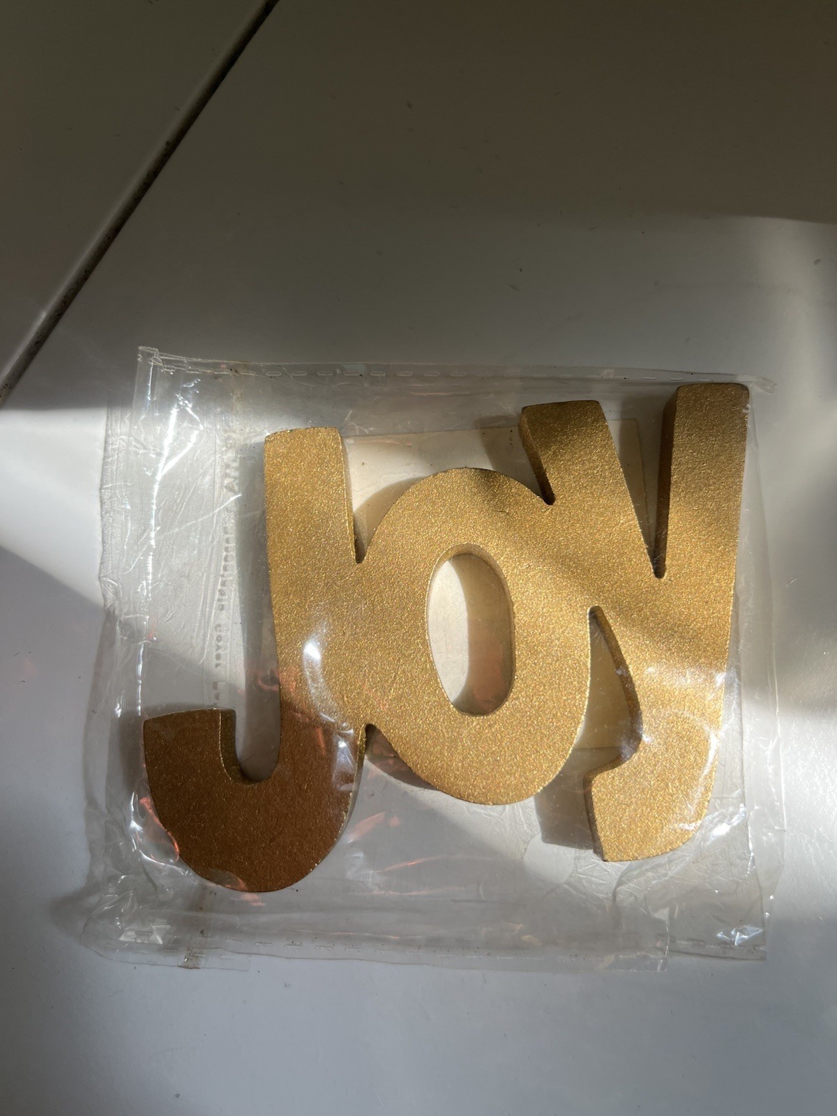 Golden JOY Sign Knick Knack For All Occasions enJOY